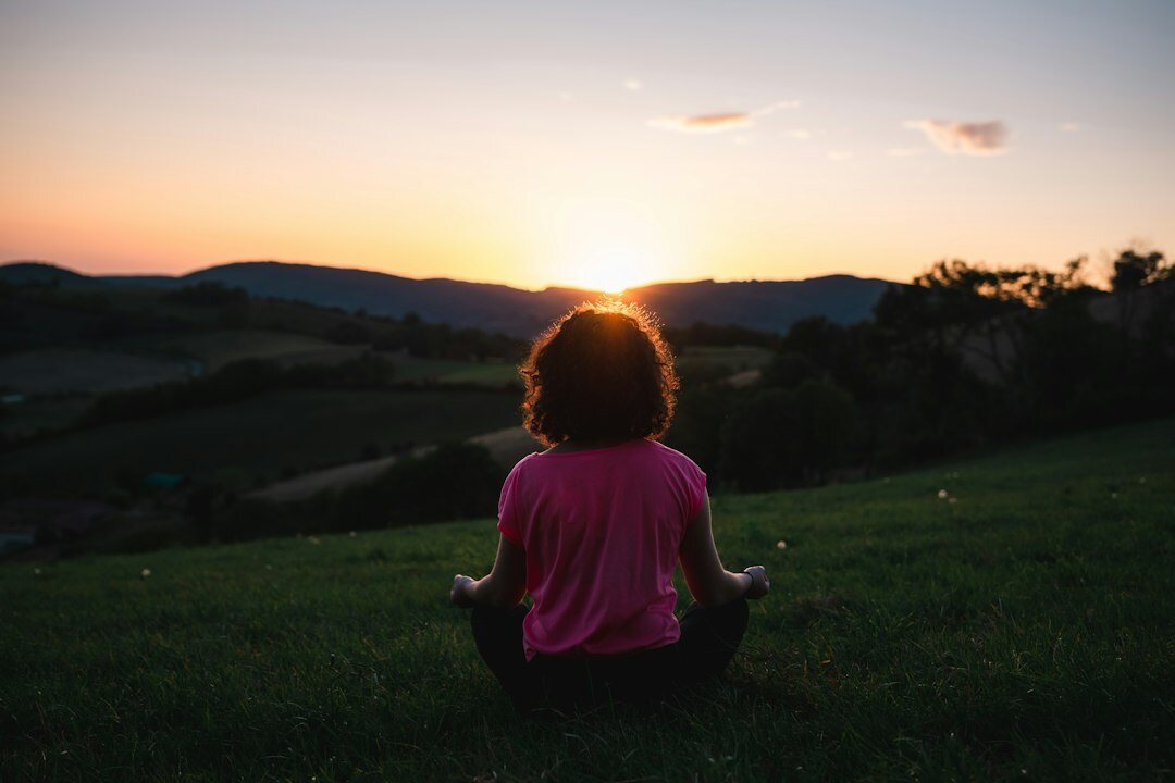 woman practicing mindfulness meditation