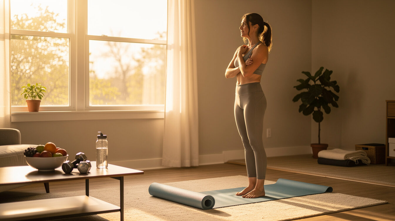 person starting wellness journey